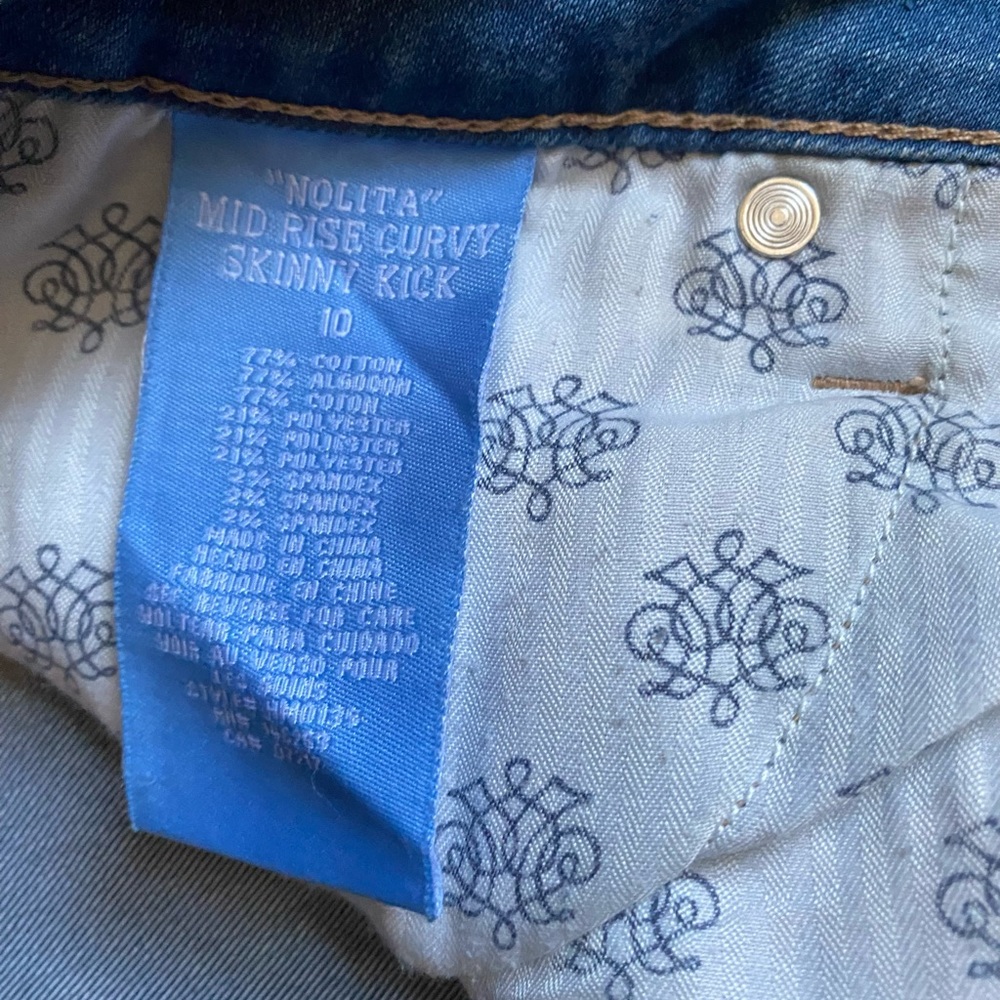Hydraulic “Nolita” Mid Rise Curvy Skinny Kick Cropped Jeans - Picture 8 of 11